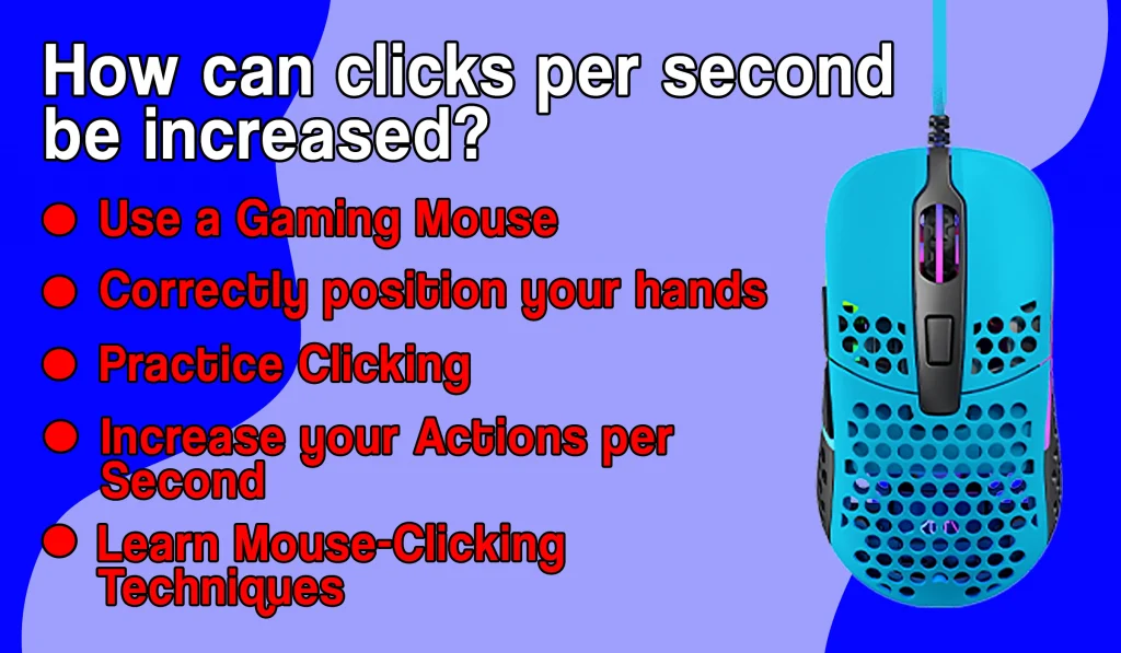 How can clicks per second be increased